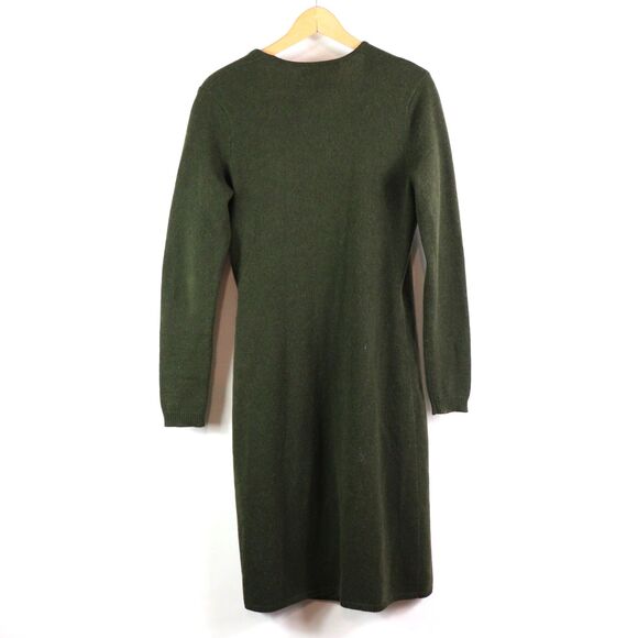 EC Ralph Lauren Black Label Cashmere Wool Silk Wrap Dress Size L - Picture 5 of 10